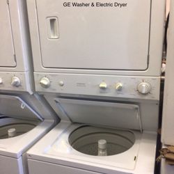 Combo GE Washer And Electric Dryer 