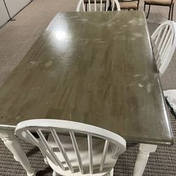 Farmhouse Table With Chairs And Bench