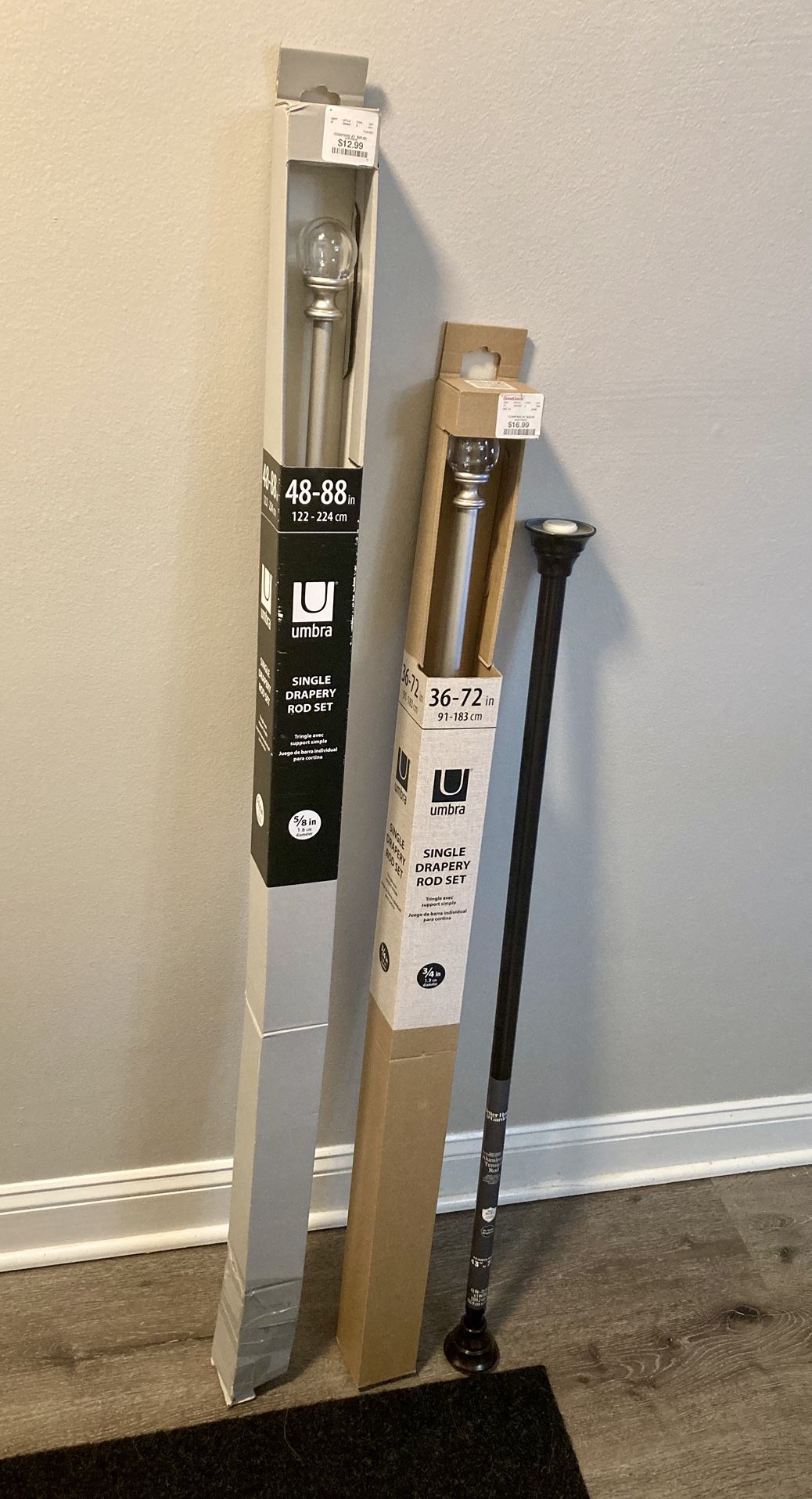 Drapery/Tension Rods (3)