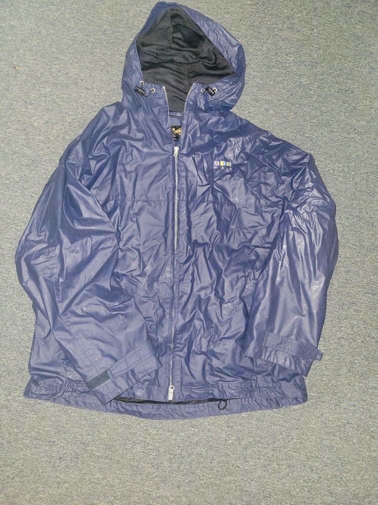 Mens XL Rain jacket Very Thick And Heavy Duty 