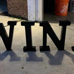 Metal Wine Letters