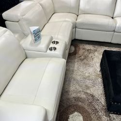 White Sectional Power, All Must Go, Cheap Sectional