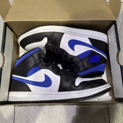 Size 9 - Jordan 1 Mid Racer Blue 2021
