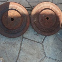 York Barbell Standard 1" 50lb Plates. Set Of Two