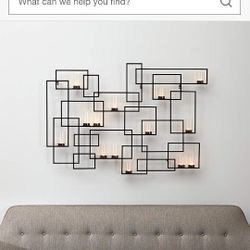 Circuit Bronze Metal Wall Candle Holder Crate & Barrel