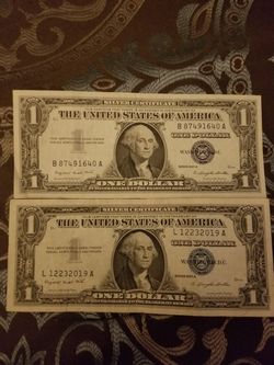 Blue seal dollar bill 1957 A