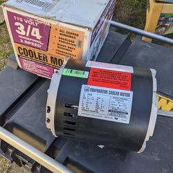 New DIAL 2-Speed 3/4 HP Evaporative Cooler Motor.  Retails $180 With Taxes!