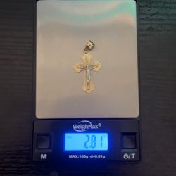 gold 14k cross pendant 