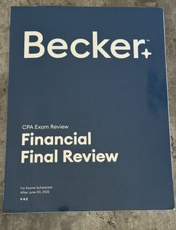 Becker FAR Final Review Book and Flashcards