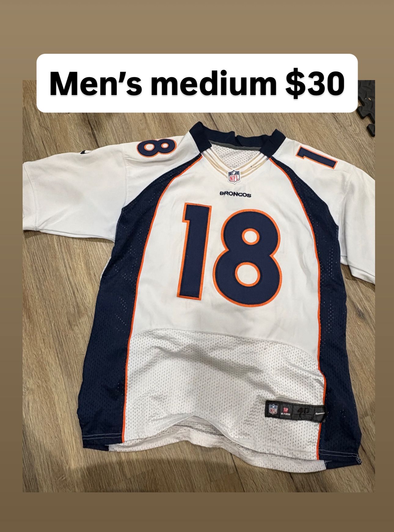 Payton Manning Broncos Jersey Men’s Medium