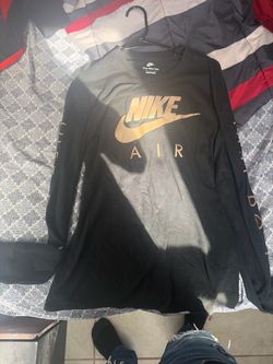 Nike Air Long Sleeve Tee Black and Gold