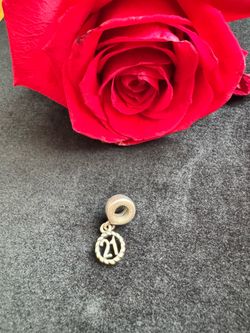 Pandora silver “21” bead