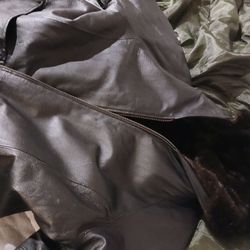 Reversible Leather/fur Coat