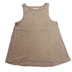 Madewell neutral cotton swing A-line flare tank top Size XS