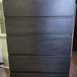 5 drawer dresser. Tall dresser. Dresser.