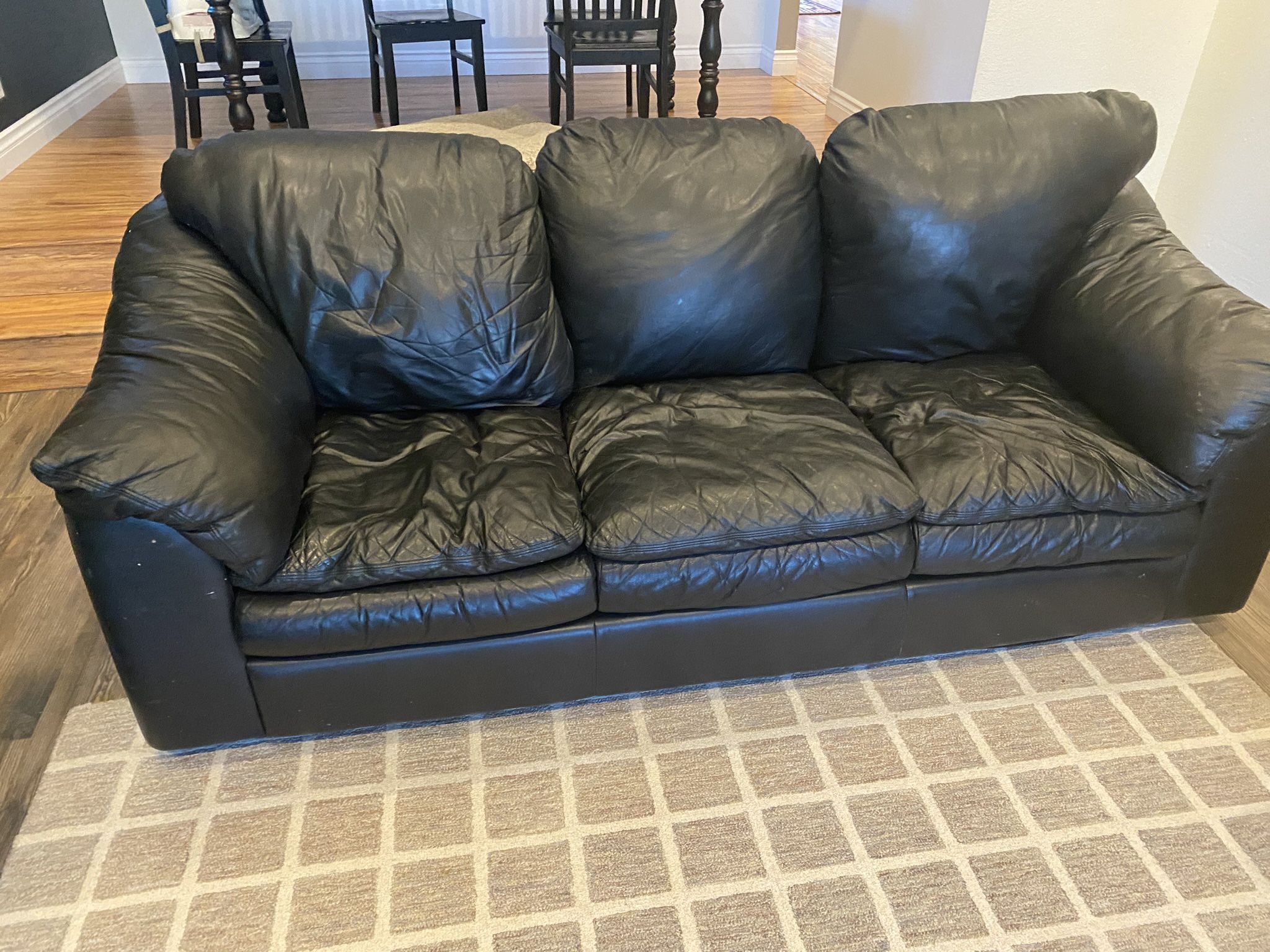 Black Leather Couch