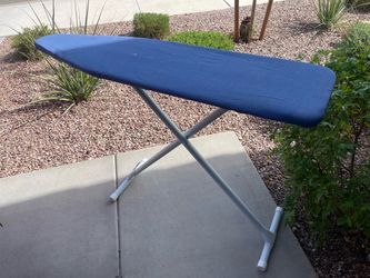 Folding Ironing Board with Blue Cover