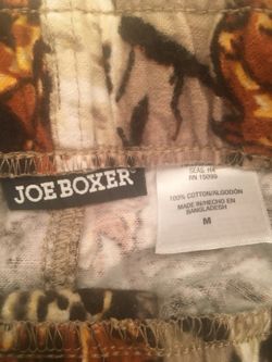 Joe box. NEW. CAMOFLAGE PJ BOTTOMS. MEDIUM