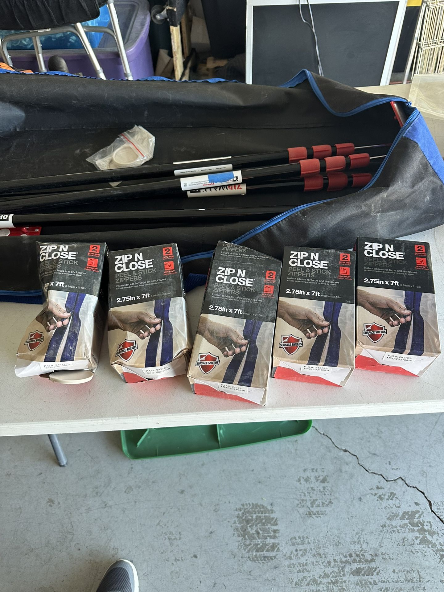 Construction Zip wall 10 /4 Poles