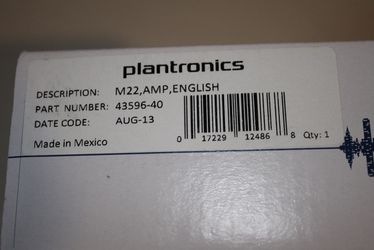 Plantronics Vista M22 Amplifier with Clearline Audio Thumbnail