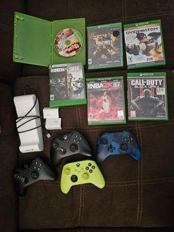 Xbox One 500 GB Console 4 Controllers 6 Games Controller Charger