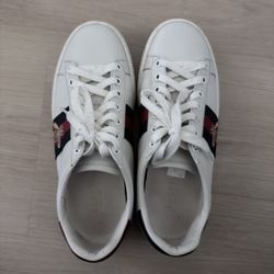 GUCCI Ace Crystal Platform Sneakers 