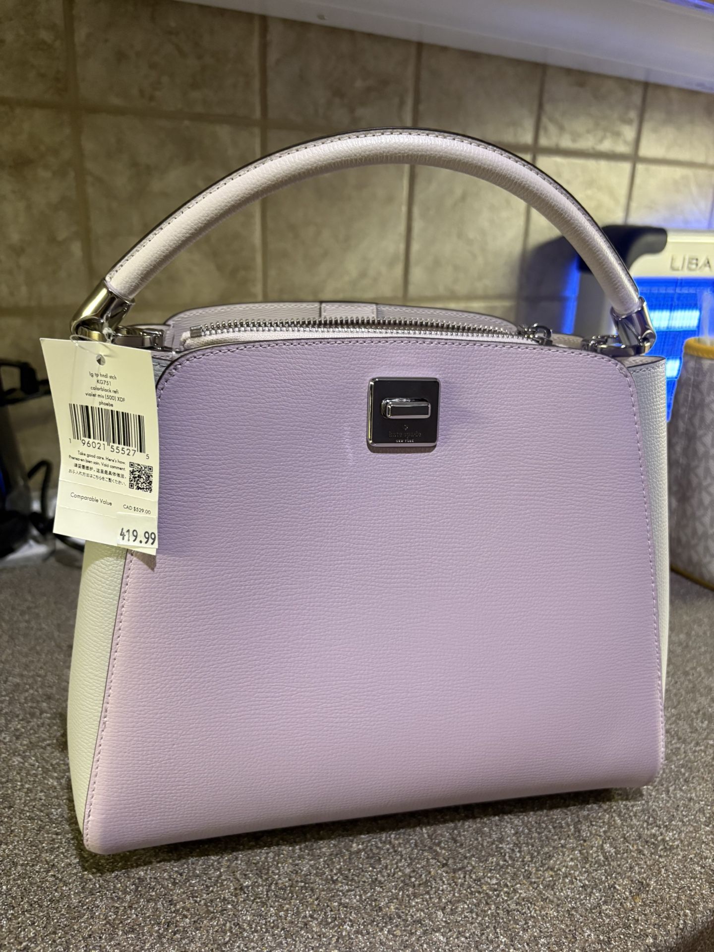 Kate Spade Two Tone Lavender/light grey