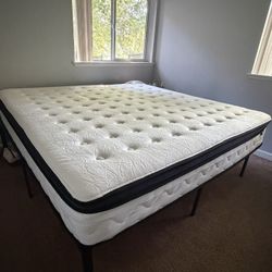 King Size Mattress 12” (Frame Included)