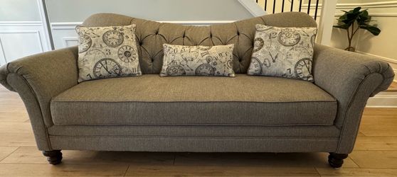 Wayfair sofa with accent pillows
