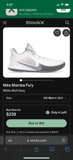 Nike Kobe Mamba Fury Basketball Shoes