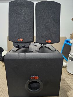 Klipsch ProMedia 2.1 Speaker System – Great Sound (Subwoofer + Speakers)