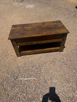 39" x 19” Lift Top Coffee Table with Hidden Compartment
