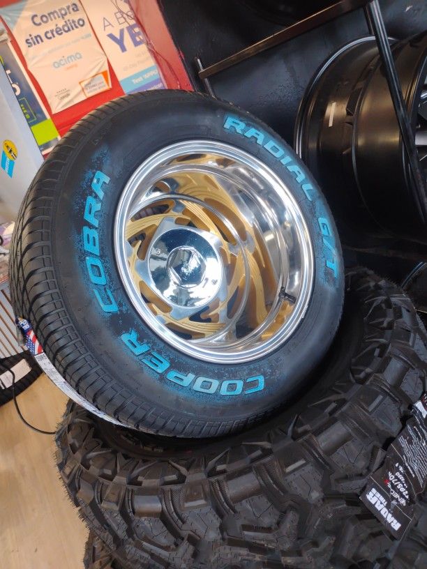 15x12 Esko Rims 6 Lug 6x139 6x5.5 On New Tires 295 50 15