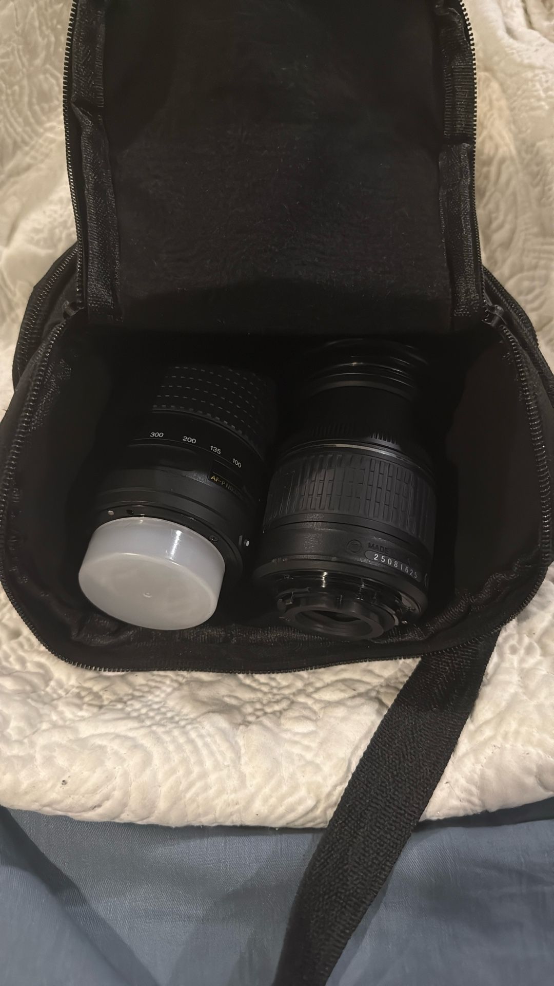 Nikon Lens Bag W/ 2 Lenses