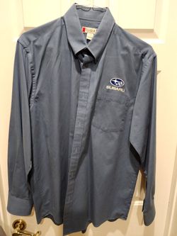 Subaru Long Sleeve Work Shirt Large