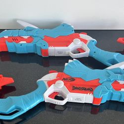 2 NERF DinoSquad Tricerablasts. - New Condition 