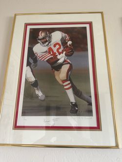 49ers Super Squad ,Lott Signed, Rice, Rathman, Taylor