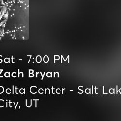Zach Bryan GA floor Seats (6)