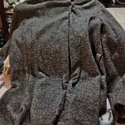 Woman's Coat With Hoodie Size Medium 
