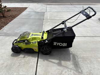 Ryobi 20in Brushless Cordless Lawn Mower and weed whacker