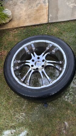 Set Of 4 Used Chrome Tired