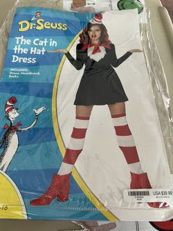 Cat In The Hat Womens Costume