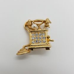 Retro Vintage Phone Pin/brooch