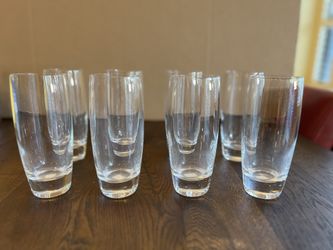 CRATE & BARREL Glass Cups Set of 8