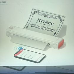 NEW M08F Thermal Printer. W/Case Support 8.5"'x11" US Letter Paper,Compatible w/Phone & Laptop 