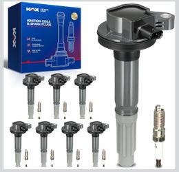 5.0L Ford F150 Mustang, 8 Ignition Coils & 8 Iridium Spark Plugs Set