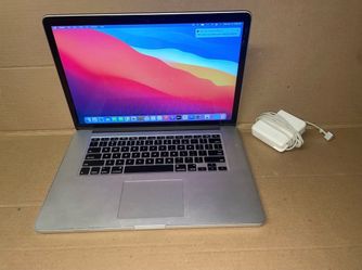 MacBook Pro 15 (Late 2013) Core I7 @ 2.0GHz. 8GB. 256GB SSD. Big Sur