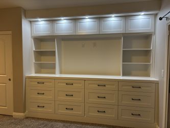 Bedroom In-wall Dresser Unit