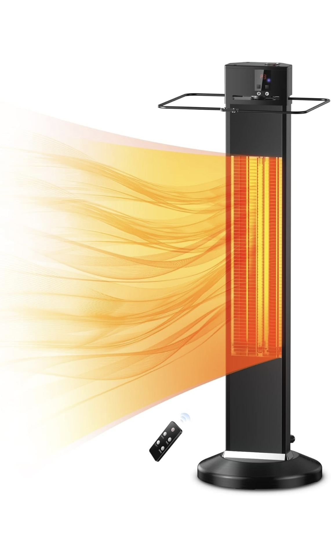 Outdoor Patio Heater, Silent Electric Heater with Remote Control, Patio Heater