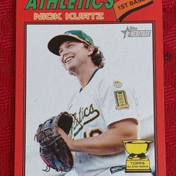 2026 Topps Heritage Nick Kurtz Red Parralel #275